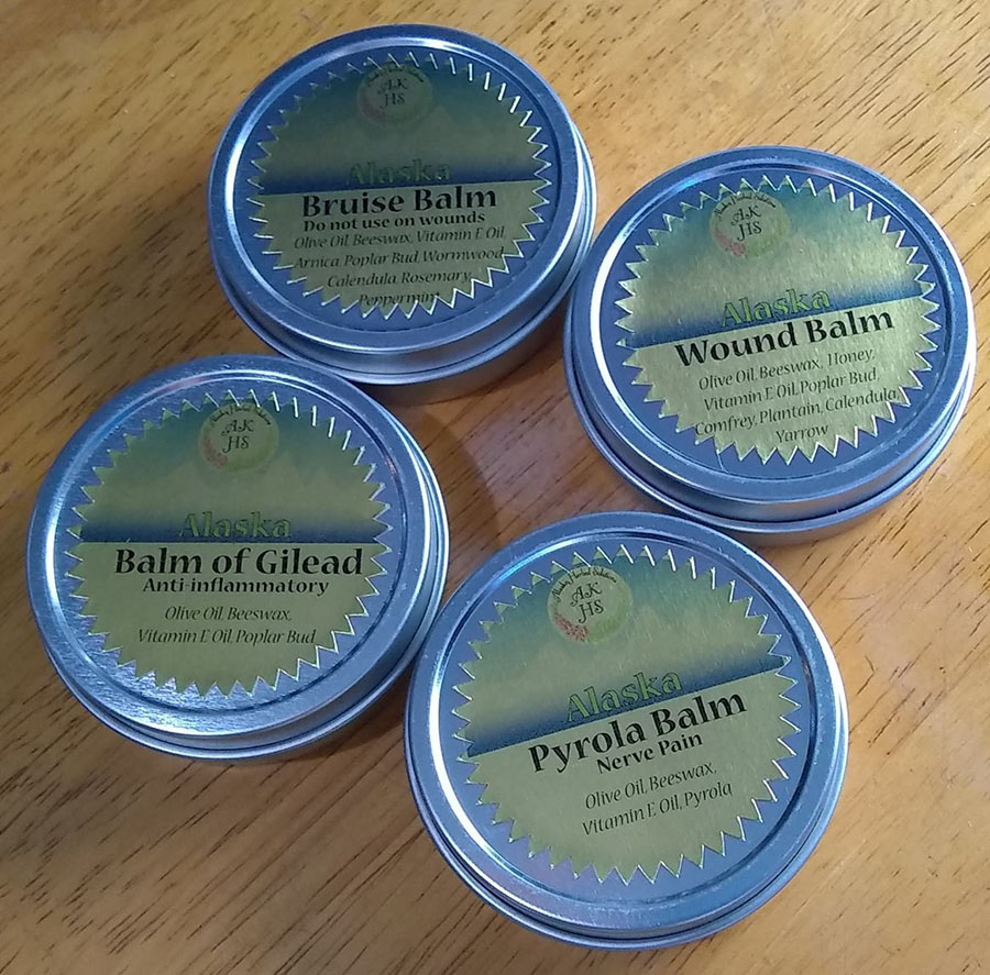 All Four balms website – Alaska Herbal Solutions